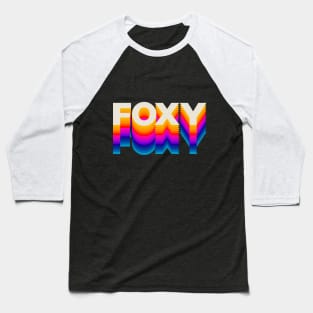 4 Letter Words - Foxy Baseball T-Shirt